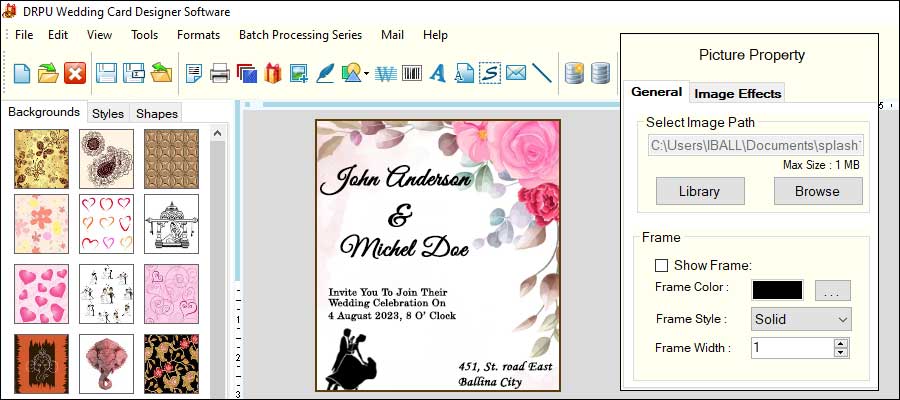 Wedding Card Maker Software Wedding Card Maker Software