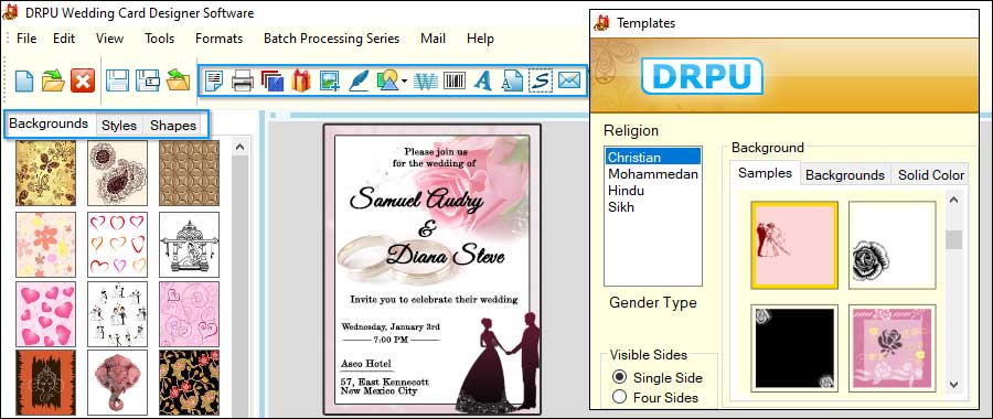 Features and Tools for Designing Wedding Cards Features and Tools for Designing Wedding Cards