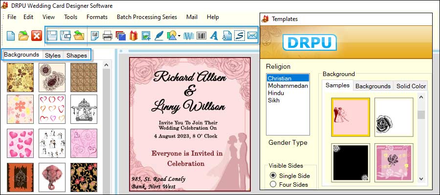 Essential Feature of Wedding Card Maker Software