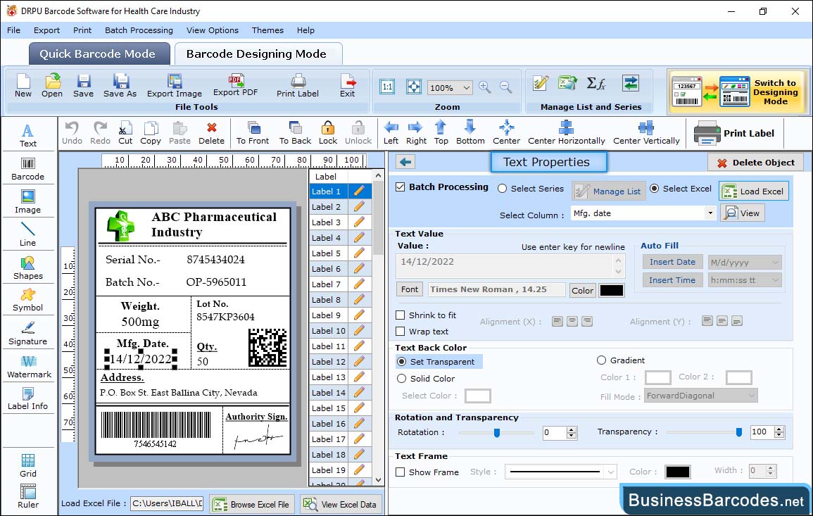Add text and set font Add tex and set font
