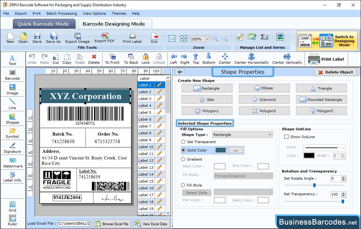 Business Barcodes for Distribution Industry