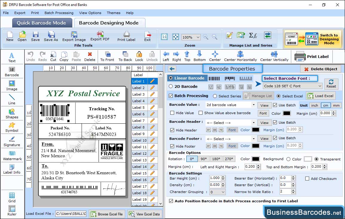 Change barcode value, size and font Change barcode value, size and font