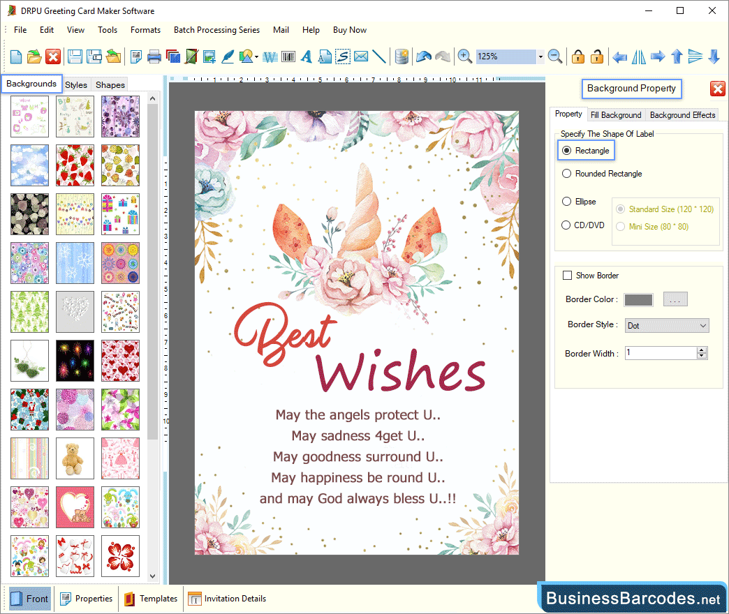 Add background using background property Add background using background property