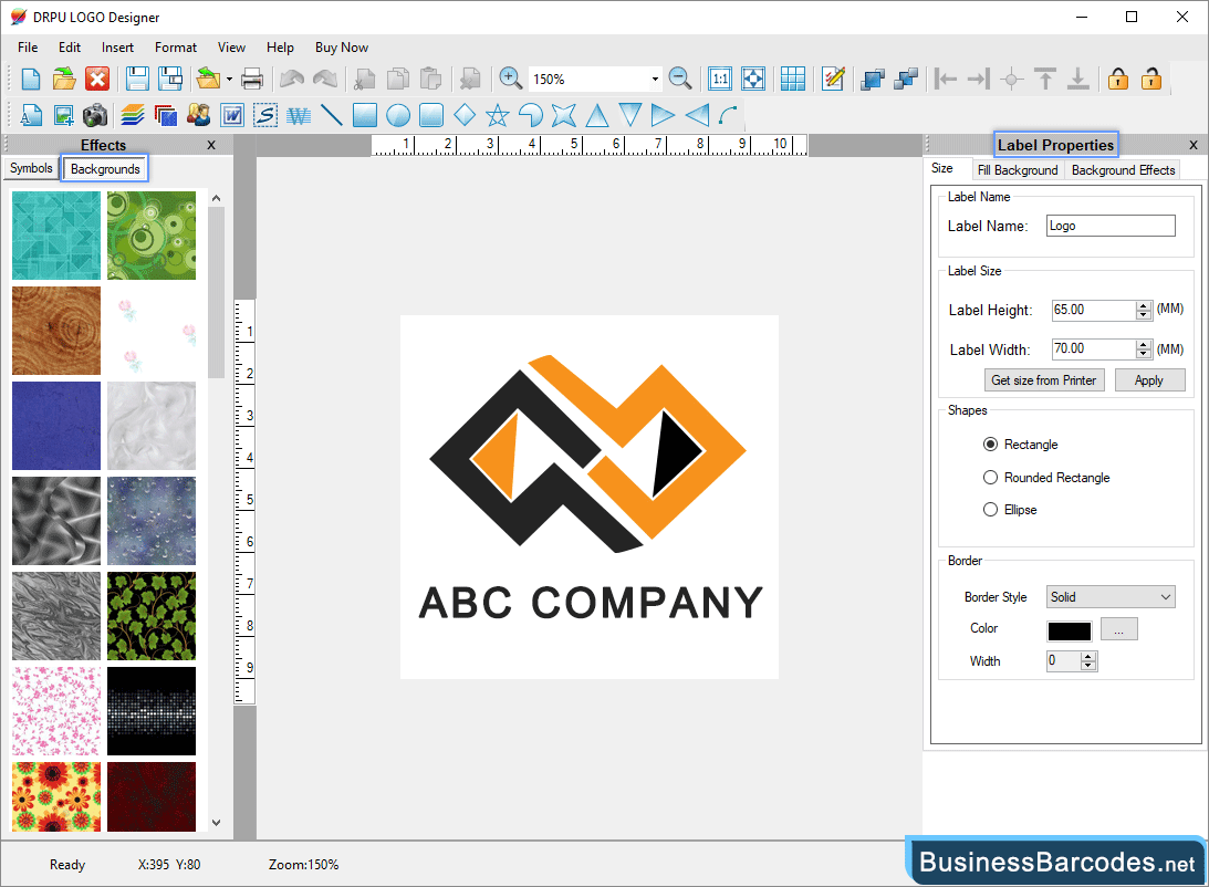 Change label properties Change label properties