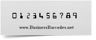 Sample of MICR 2D Barcode Font by Mac Edition 