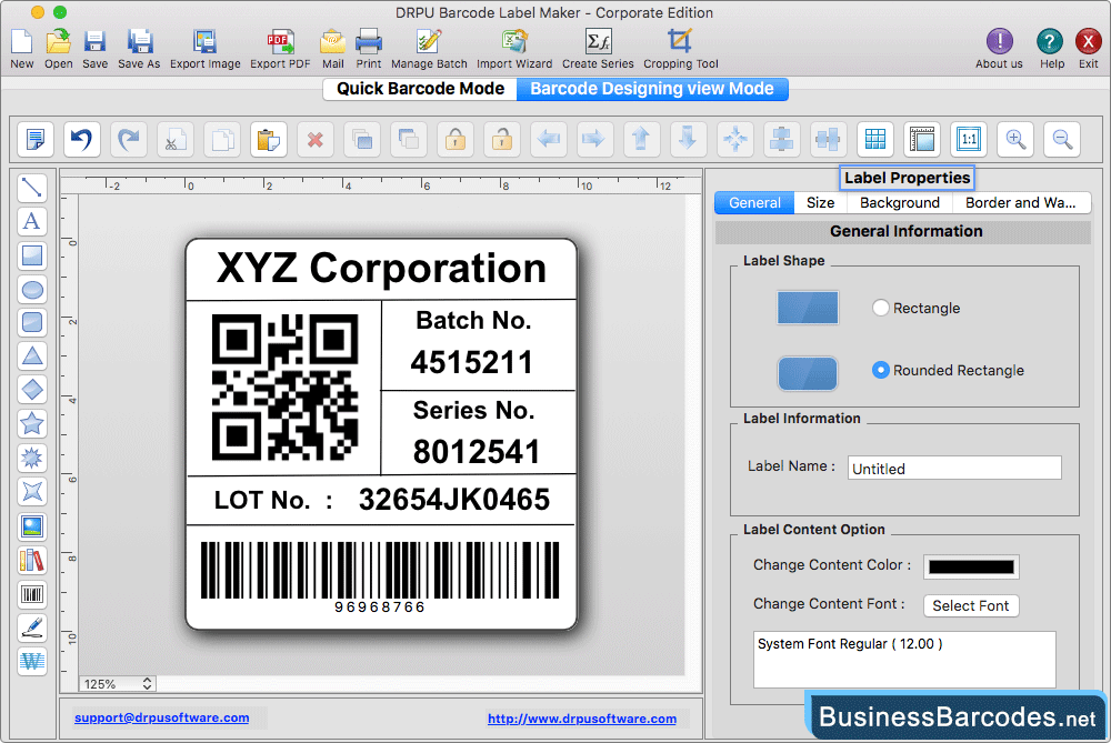 Mac barcode designing mode Mac barcode designing mode