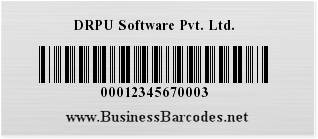 Sample of Codabar Barcode Font generated by Mac Edition
