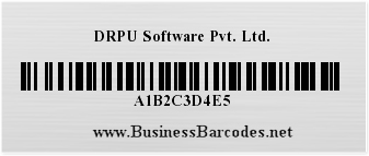 Sample of Code 128 SET B Barcode Font generated by Mac Edition