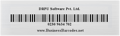 Sample of Industrial 2 of 5 Barcode Font generated by Mac Edition 