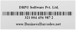 Sample of Standard 2 of 5 Barcode Font generated by Mac Edition 