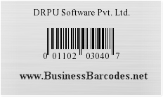 Sample of UPCA Barcode Font generated by Mac Edition 