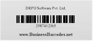 Sample of USPS Tray Label Barcode Font generated by Mac Edition 