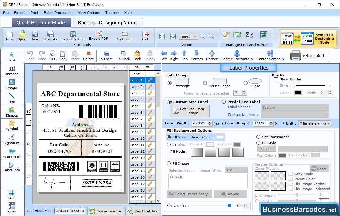 Business Barcodes for Warehousing Industry