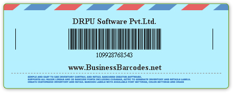 Sample of Code 39 Full ASCII Barcode Font  by Barcodes for Post Office Software
