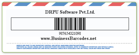 Sample of Code 128 Set C Barcode Font  by Barcodes for Post Office Software