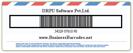 Sample of Code 39 Barcode Font  by Barcodes for Post Office Software