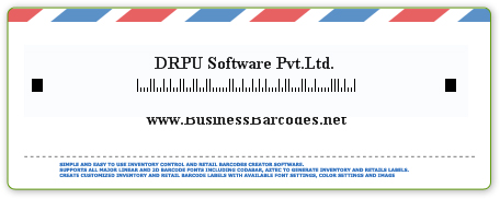 Sample of Postnet Barcode Font  by Barcodes for Post Office Software