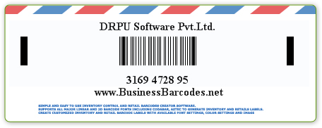 Sample of USS-93 Barcode Font  by Barcodes for Post Office Software