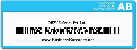 Sample of Databar PDF417 2D Barcode Font 