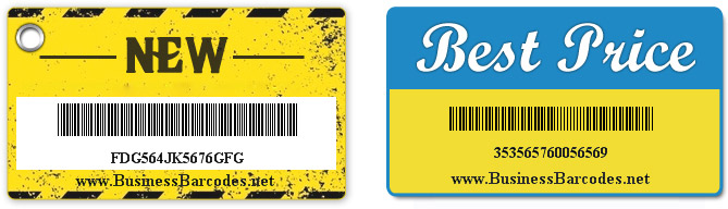 Samples of MSI Plessey Barcode Font  by Professional Edition 