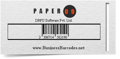 Sample of ISBN 13 Barcode Font by Barcodes for Publishers and Library 