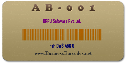 Sample of Code 39 Full ASCII Barcode Font by Business Barcodes for Retail industry