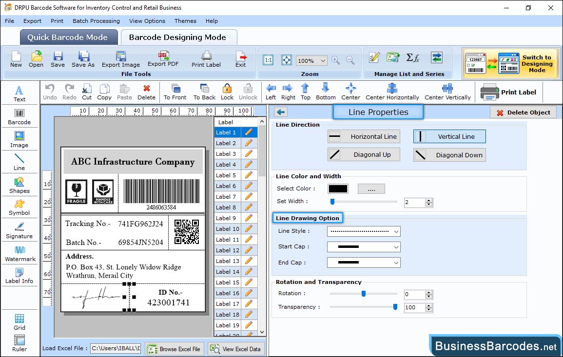 Business Barcodes for Retail industry