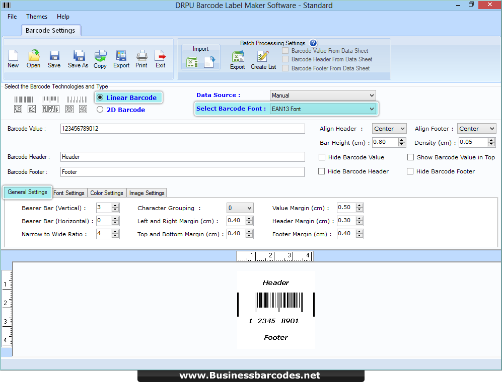 Business Barcodes - Standard Edition