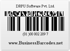 Sample of Databar Code 128 2D Barcode Font by Standard Edition 