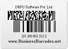 Sample of Databar Limited 2D Barcode Font by Standard Edition