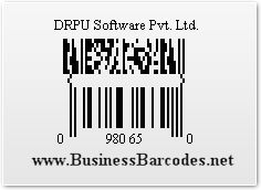 Sample of Databar UPCE 2D Barcode Font by Standard Edition 