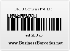 Sample of Databar Expanded 2D Barcode Font by Standard Edition