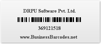 Sample of Code 128 Barcode Font generated by  Standard Edition 
