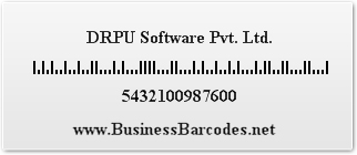 Sample of Postnet Barcode Font generated by  Standard Edition