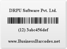 Sample of UCC/EAN-128 Barcode Font 