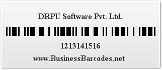 Sample of USPS Tray Label Barcode Font 