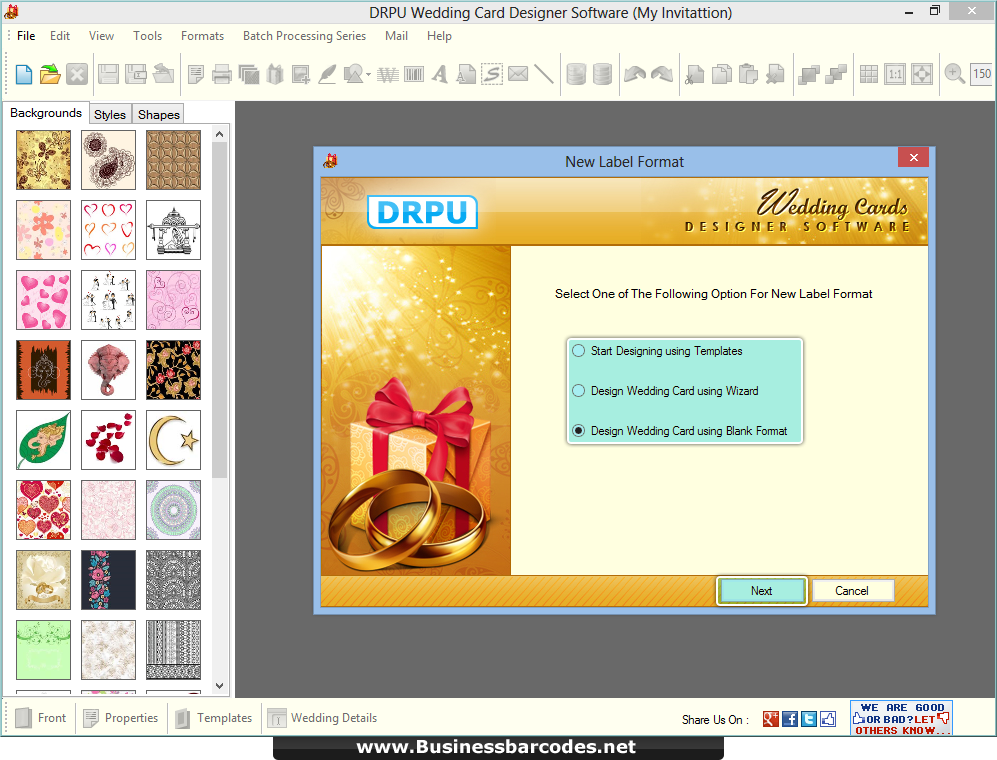 Wedding Card maker software