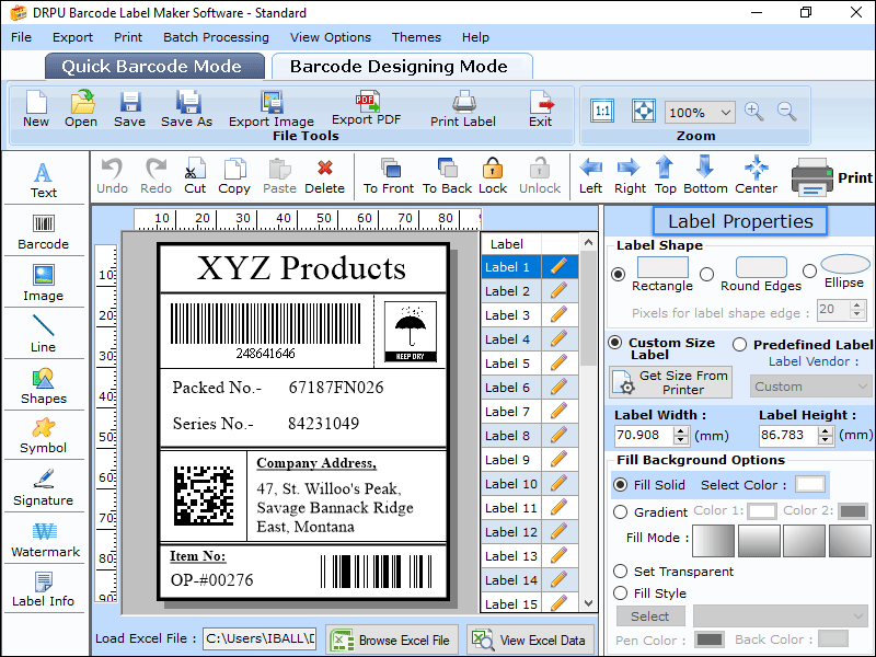 1d barcode design
