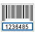 clear barcode text