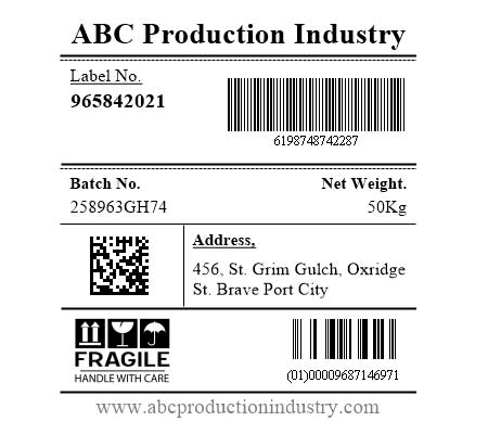  Barcode Label