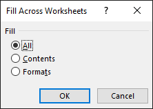 Fill options