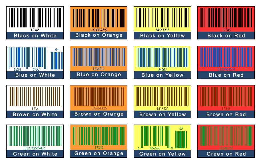 good barcode colors