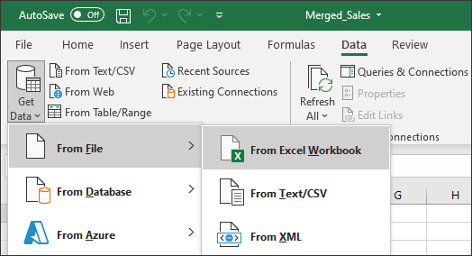 select workbook