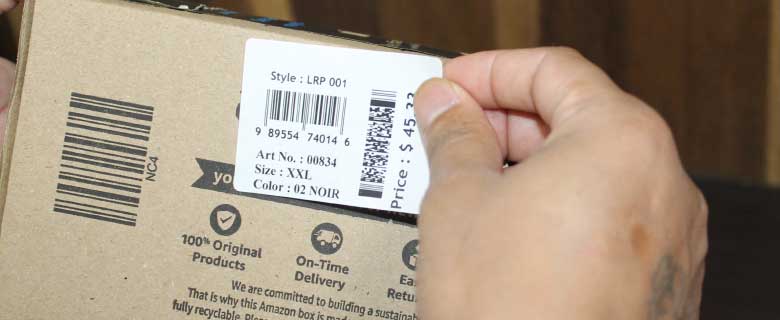 Shipping Barcode Label