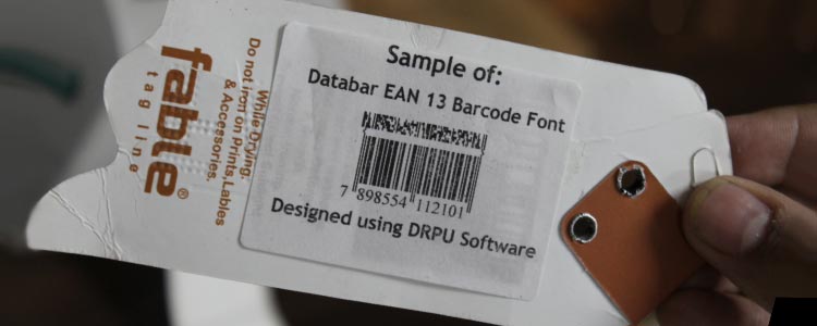 Databar EAN 13 Barcode Font