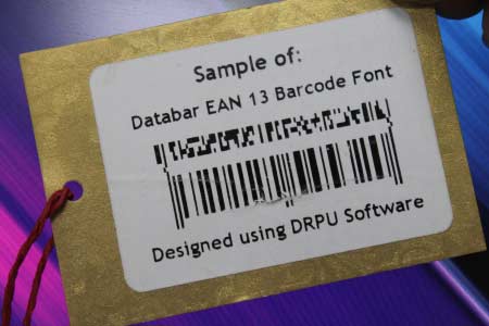 Databar EAN 13 Barcode Font