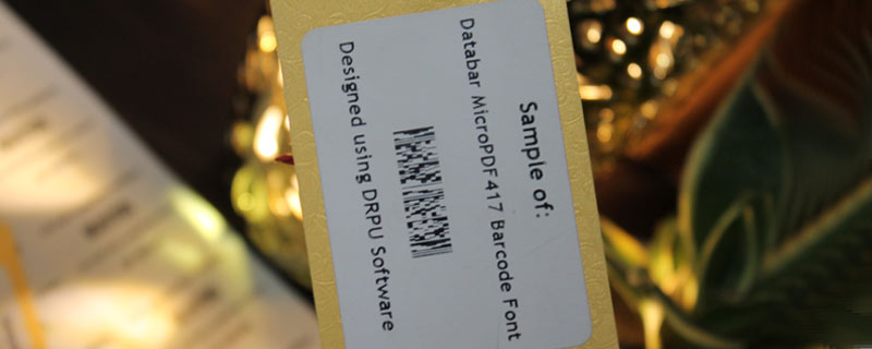 Databar MicroPDF417 Barcode Font