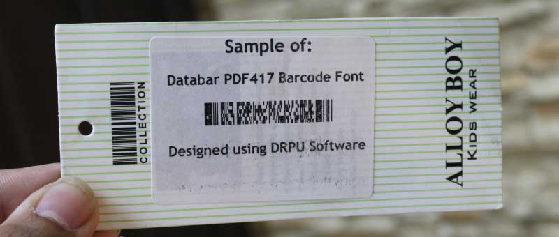 Databar PDF417 Barcode Difference