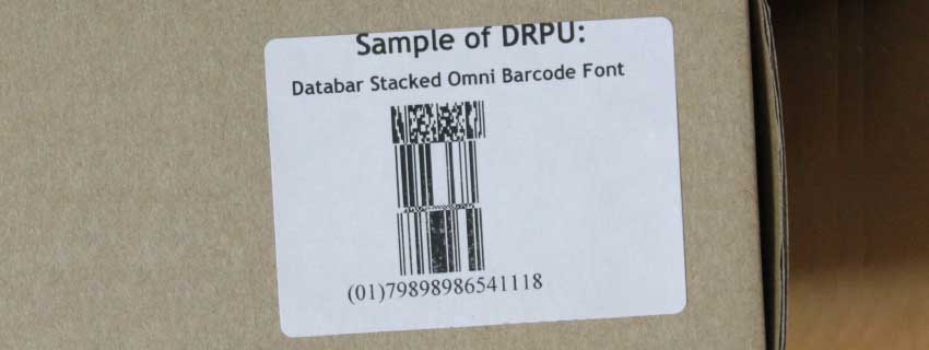 Printing Databar Stacked Omni Barcode