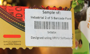 Industrial 2 of 5 Barcodes Fonts